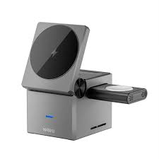 WIWU Wi-W030 3 in 1 Wireless Charger Small Square