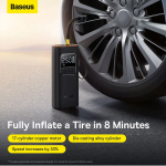 Baseus: Super Mini Pro Series Wireless Car Tire Pumper Inflator Cluster - Image 2
